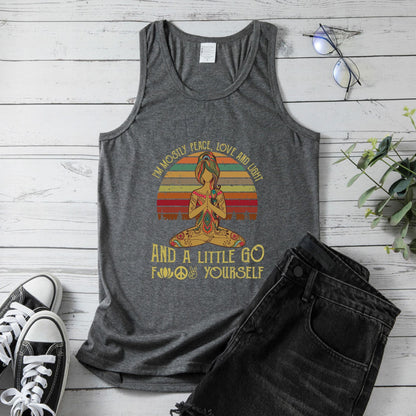 Yoga Vest Women's European Size Peace Vest Top Women